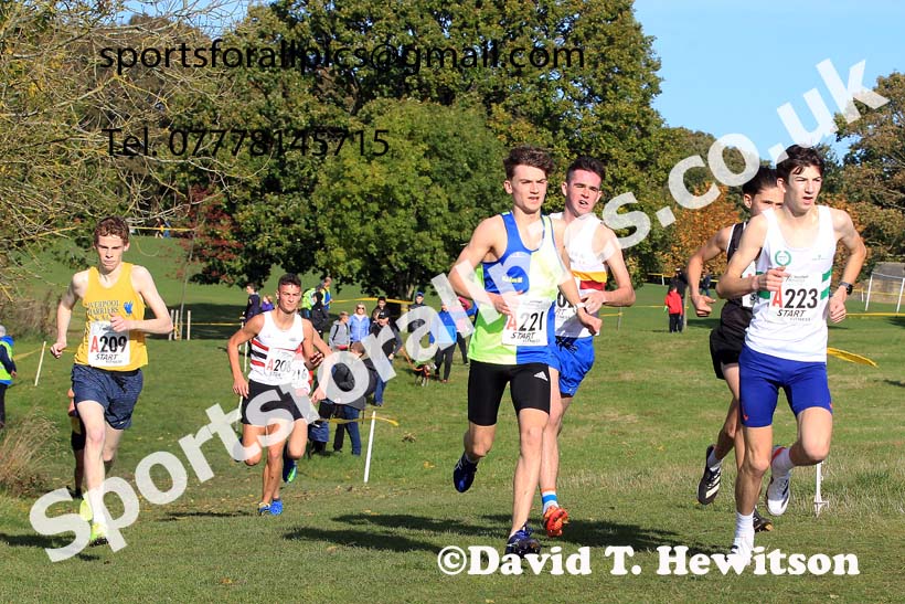 Mens under-17s 2022 Northern Cross Country Relays, Graves Park, Sheffield. Photo: David T. Hewitson/Sports for All Pics